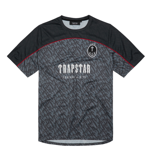 Trapstar Monogram Jersey - (GREY/RED)