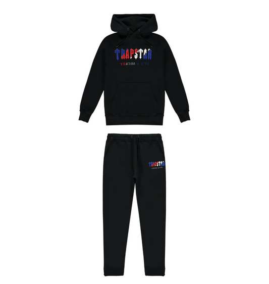 Trapstar Chenille Decoded Hoodie Tracksuit - (BLACK REVOLUTION EDITION)