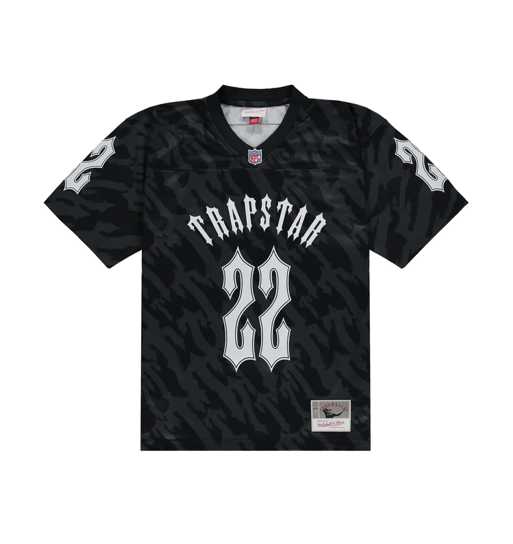 Trapstar x NFL Football Jersey - (BLACK)