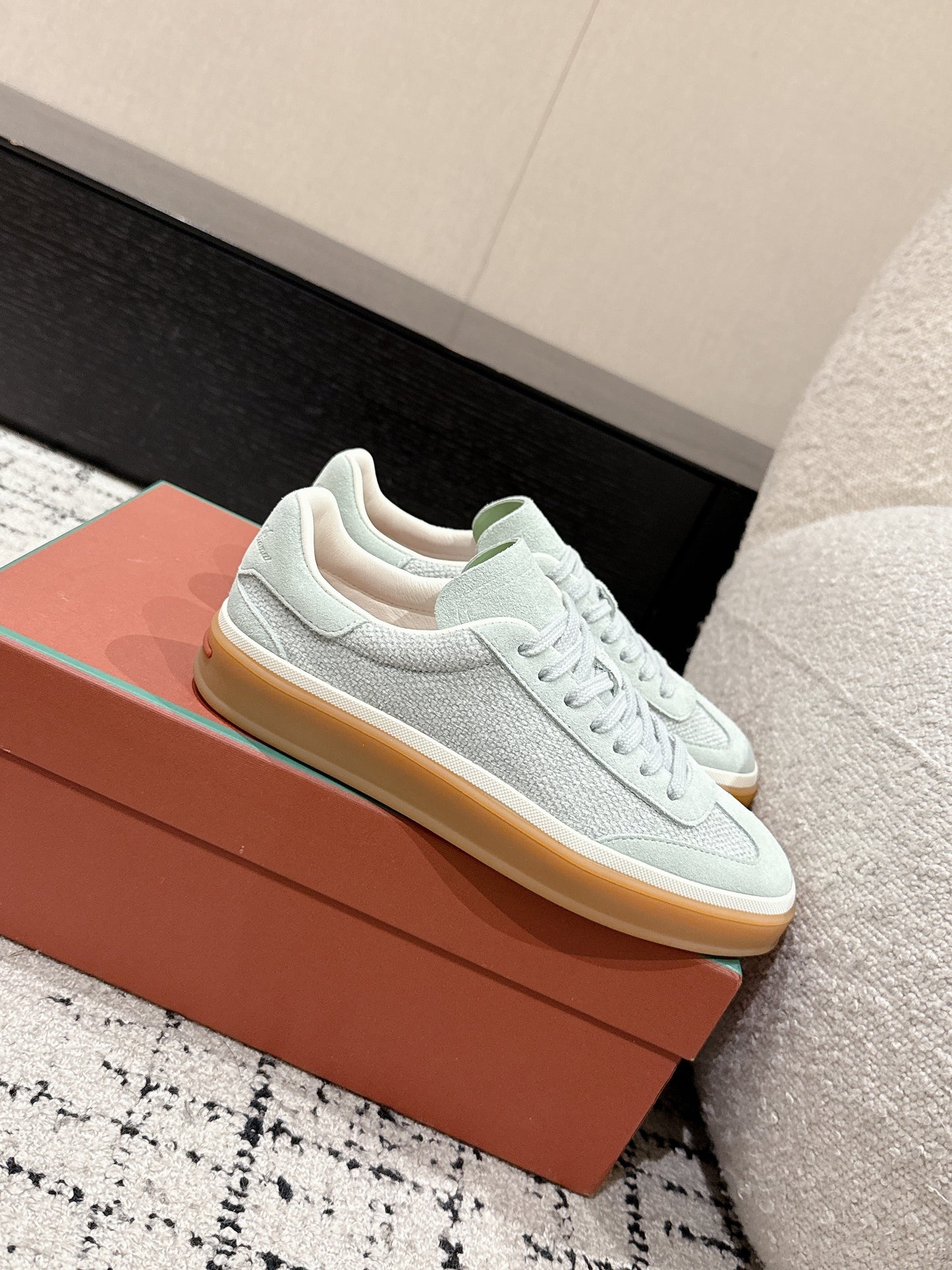 Loro Piana Tennis Walk Denim Light Mint