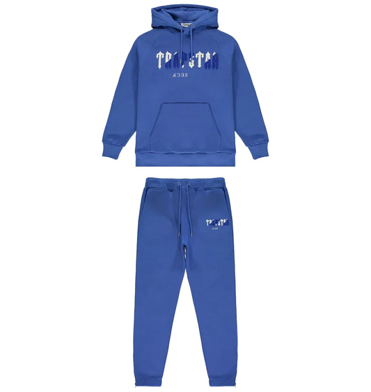 Trapstar Chenille Decoded Hoodie Tracksuit - (DAZZLING BLUE)