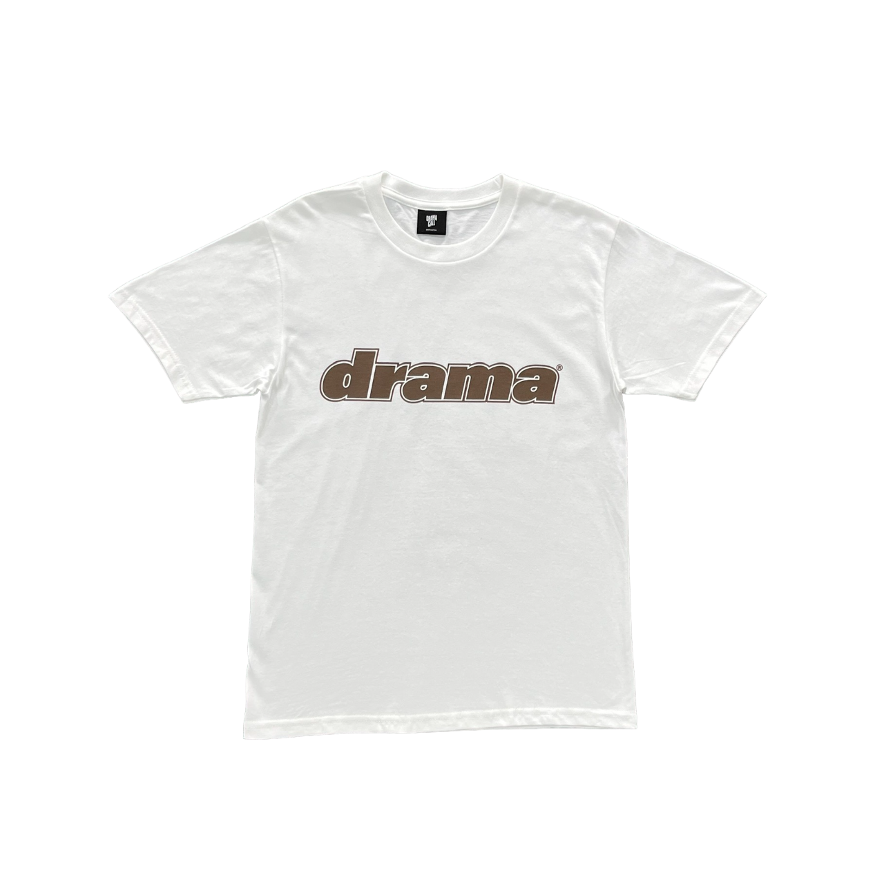 Drama Call Classic Tee - (WHITE/BROWN)