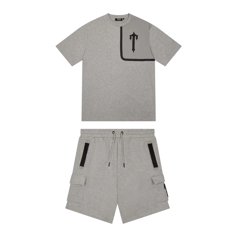 Trapstar Irongate T Tech Zip/T-Shirt - (GREY)