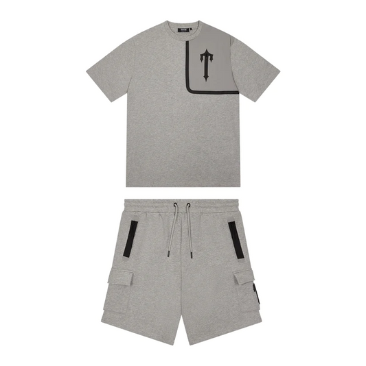 Trapstar Irongate T Tech Zip/T-Shirt - (GREY)