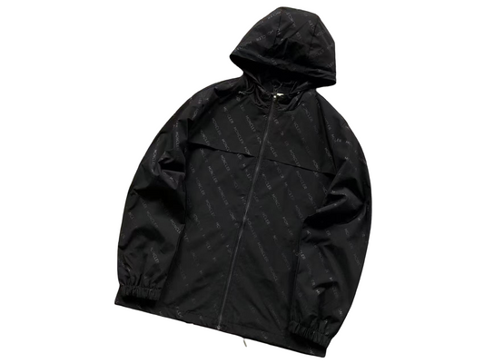 Moncler Motif Windbreaker - (BLACK)