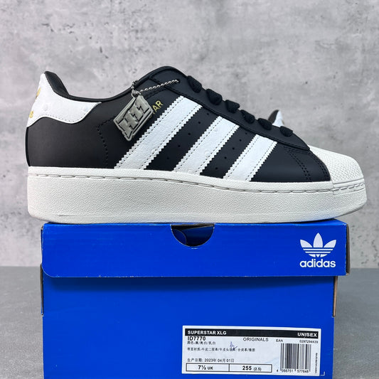 Adidas Superstar XLG Black White Ostrich
