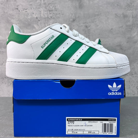 Adidas Superstar XLG White Green