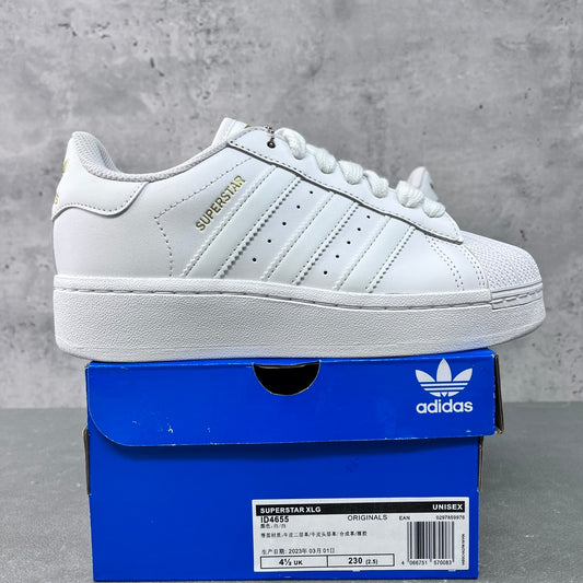 Adidas Superstar XLG White Gold Metallic