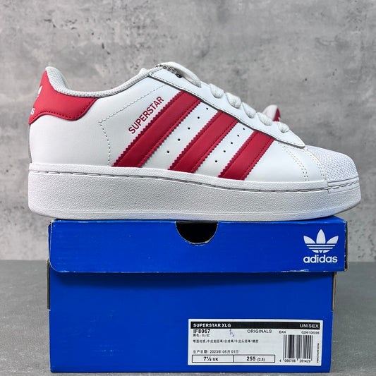 Adidas Superstar XLG White Scarlet