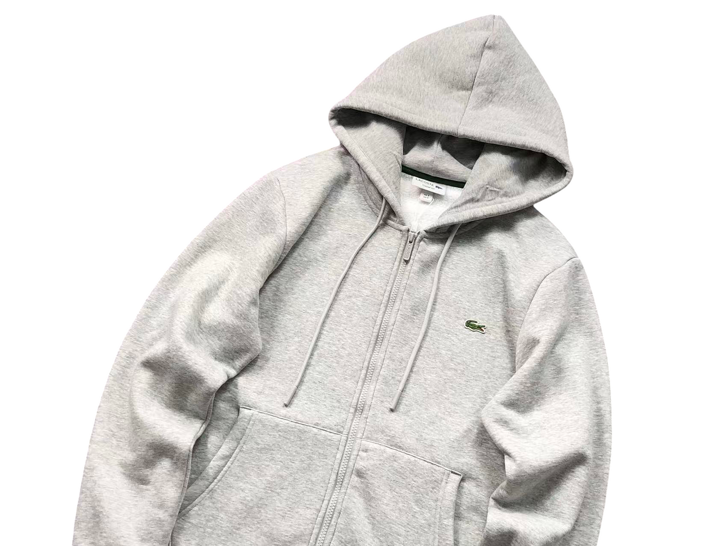 Lacoste Classic Zip Hoodie - (GREY)