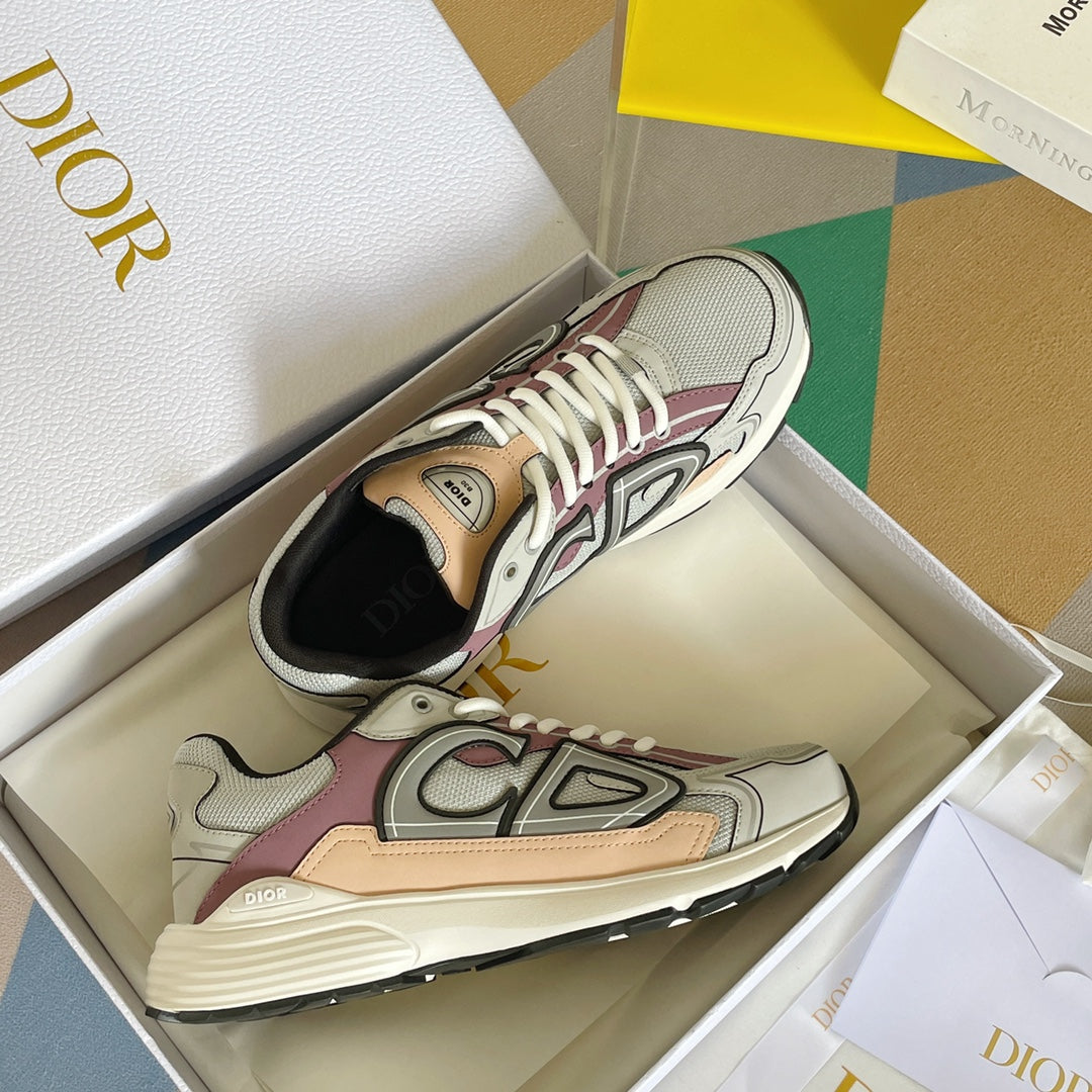 Dior B30 Burgundy/Grey/Peach