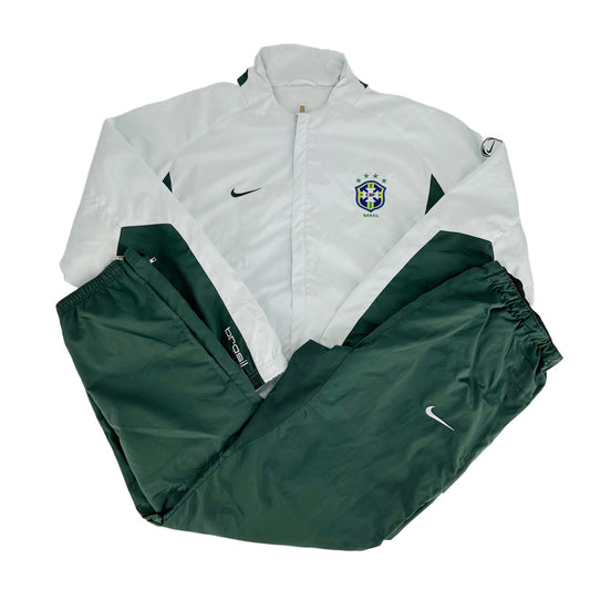 Nike Vintage Brazil Shell Suit - (WHITE)