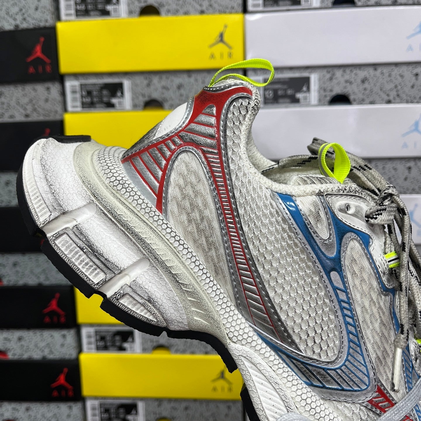 Balenciaga 3XL White Blue Red