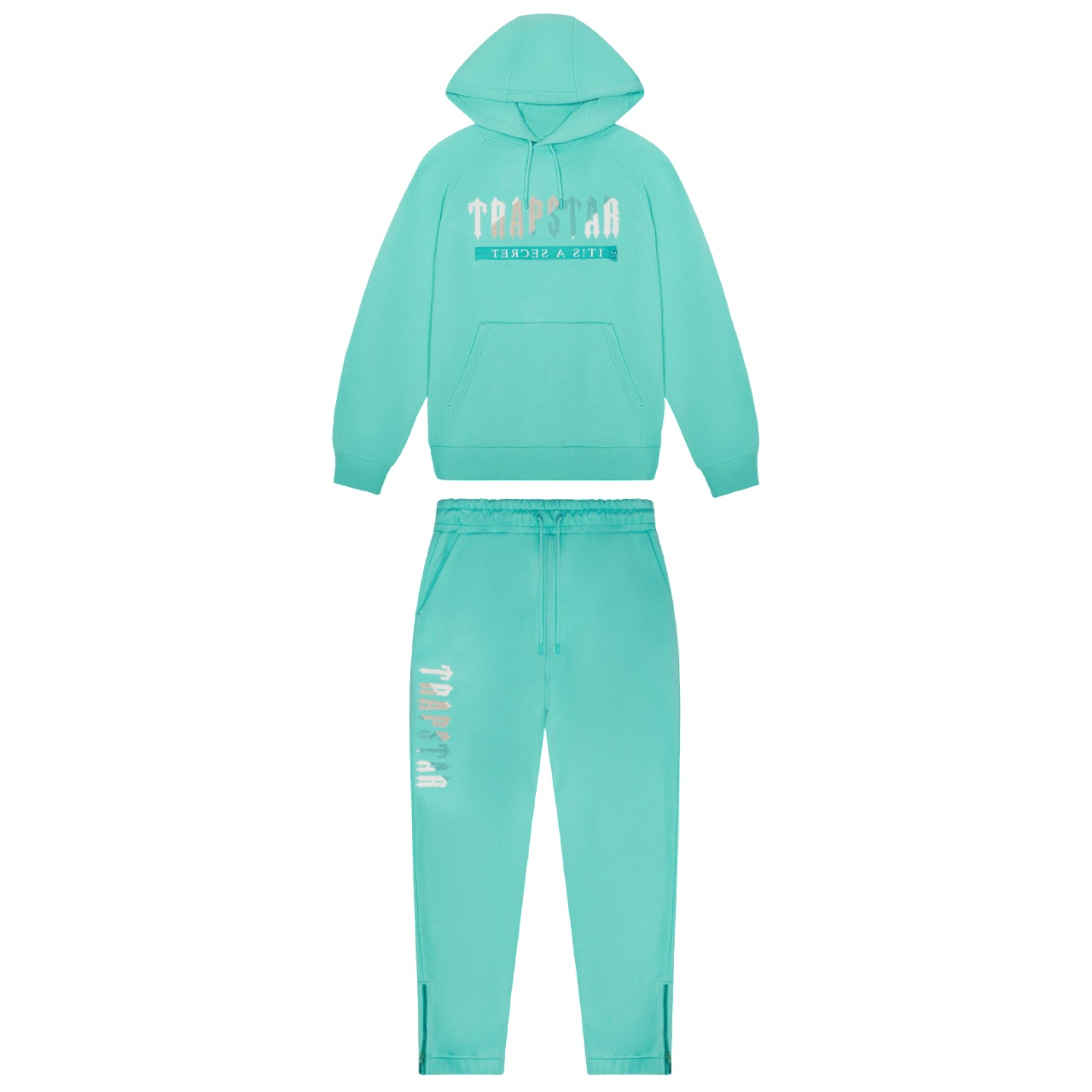 Trapstar Chenille Decoded Hoodie 2.0 Tracksuit - (TIFFANY BLUE)