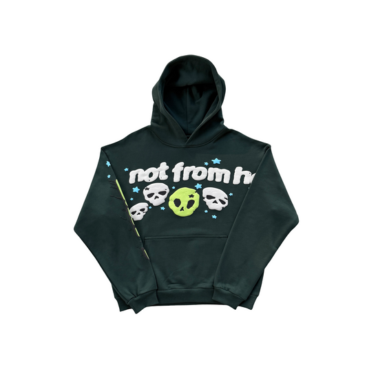 Broken Planet Not From Here Hoodie - (GREEN)