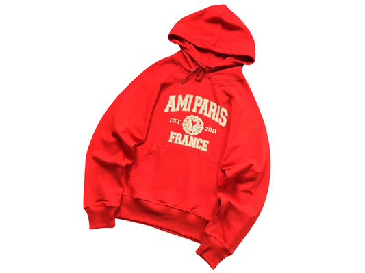 AMI Paris France Hoodie - (RED)