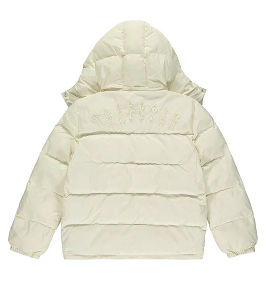Trapstar Irongate Detachable Hooded Puffer Jacket - (CREAM)
