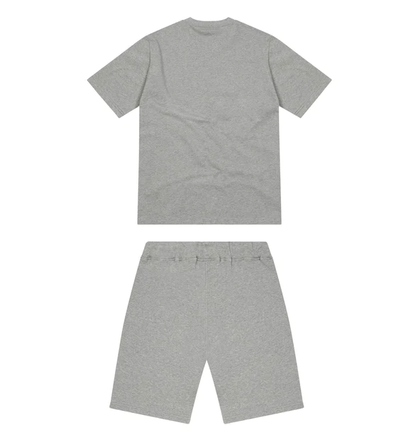 Trapstar Chenille Decoded Short Set - (GREY ICE FLAVOURS)