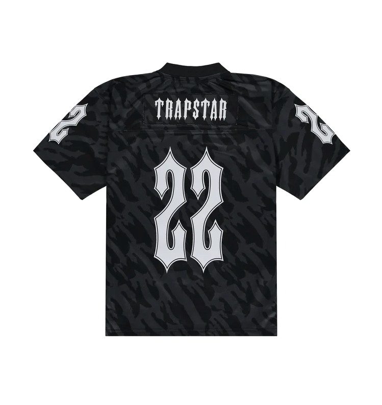 Trapstar x NFL Football Jersey - (BLACK)