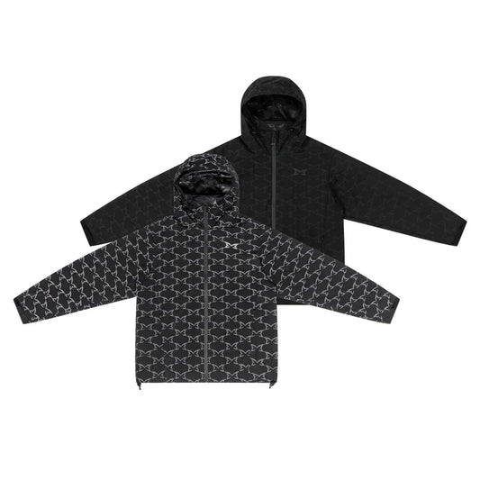 MERTRA Reflective Monogram Jacket Black