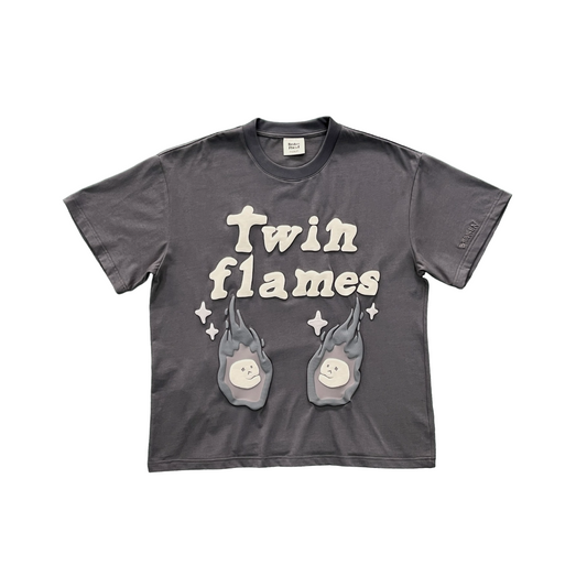 Broken Planet Twin Flames Tee - (GREY)