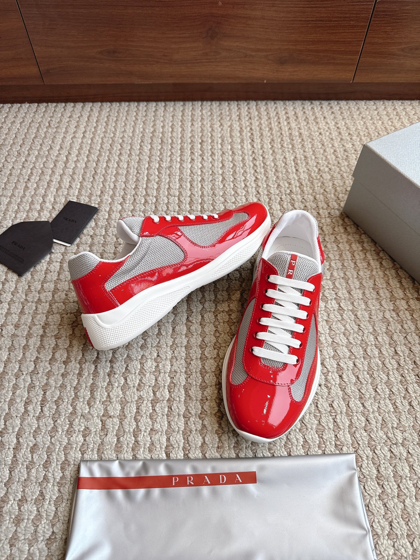 Prada America's Cup Red Grey