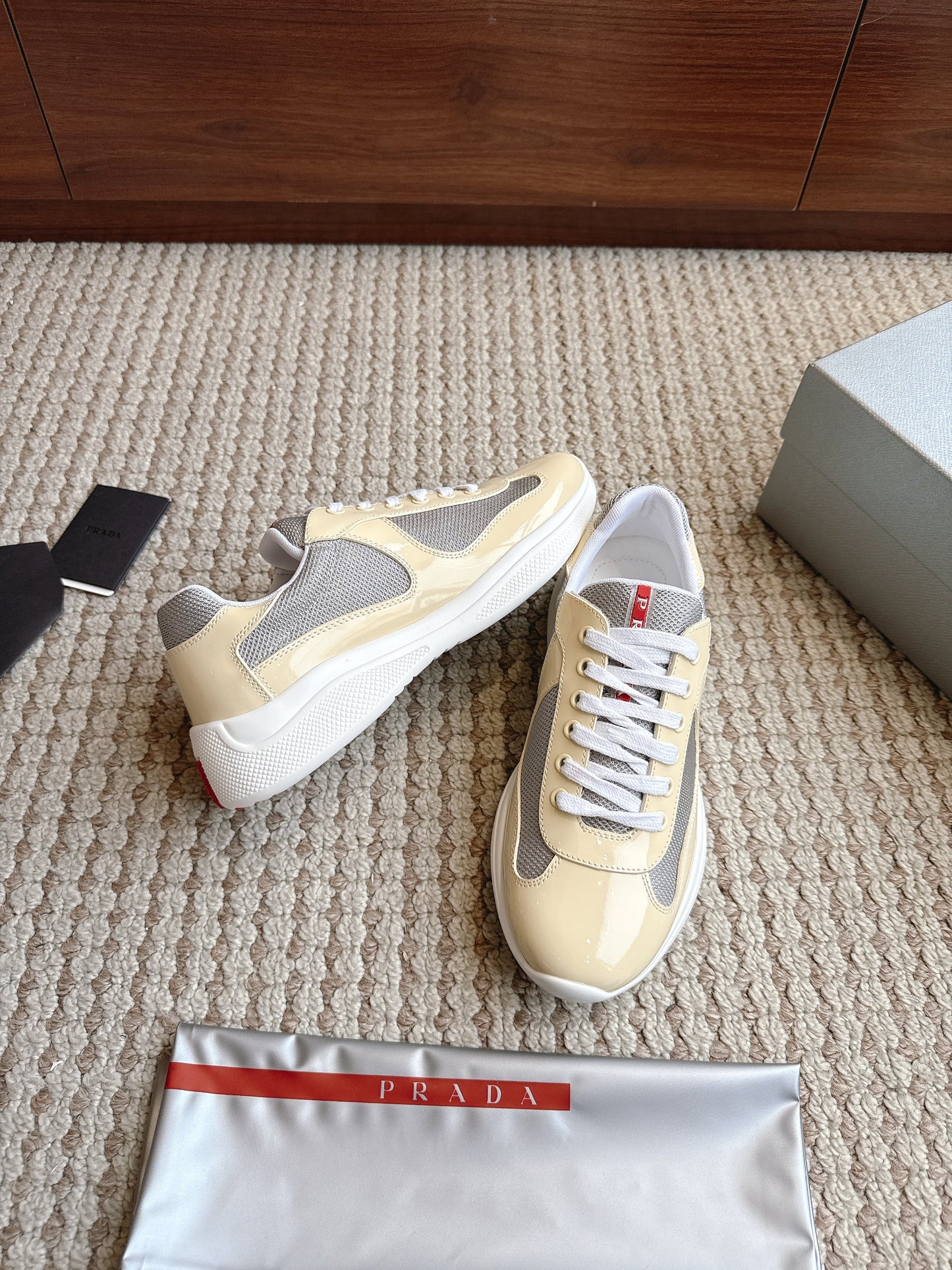 Prada America's Cup Cream Grey