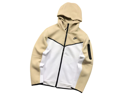 Nike Tech Fleece 2024 Zip Hoodie - (CREAM/WHITE)