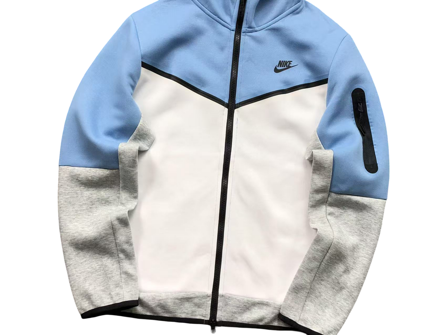 Nike Tech Fleece 2024 Zip Hoodie - (BLUE/WHITE)