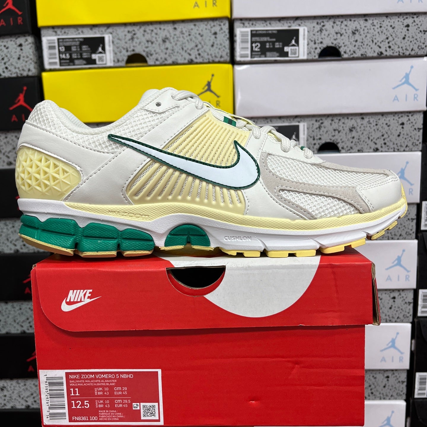 Nike Vomero 5 White Green Lemon