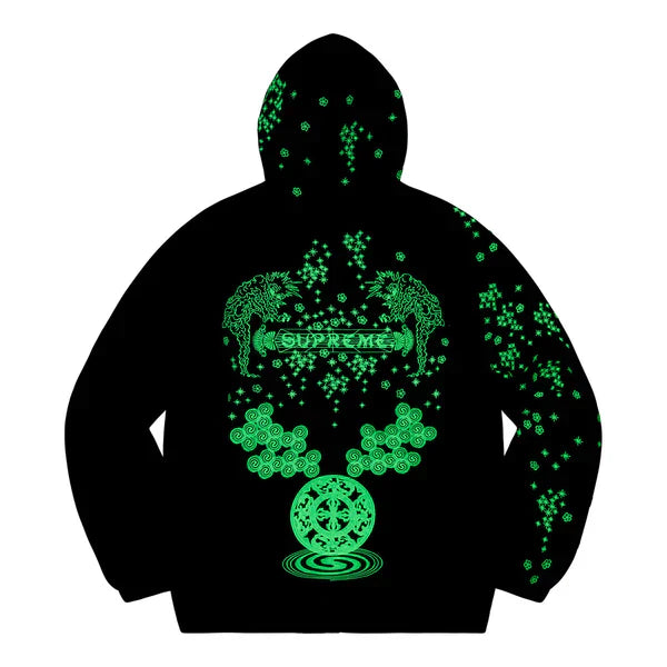 Supreme AOI Glow-In-The-Dark Shell Suit Jacket Black