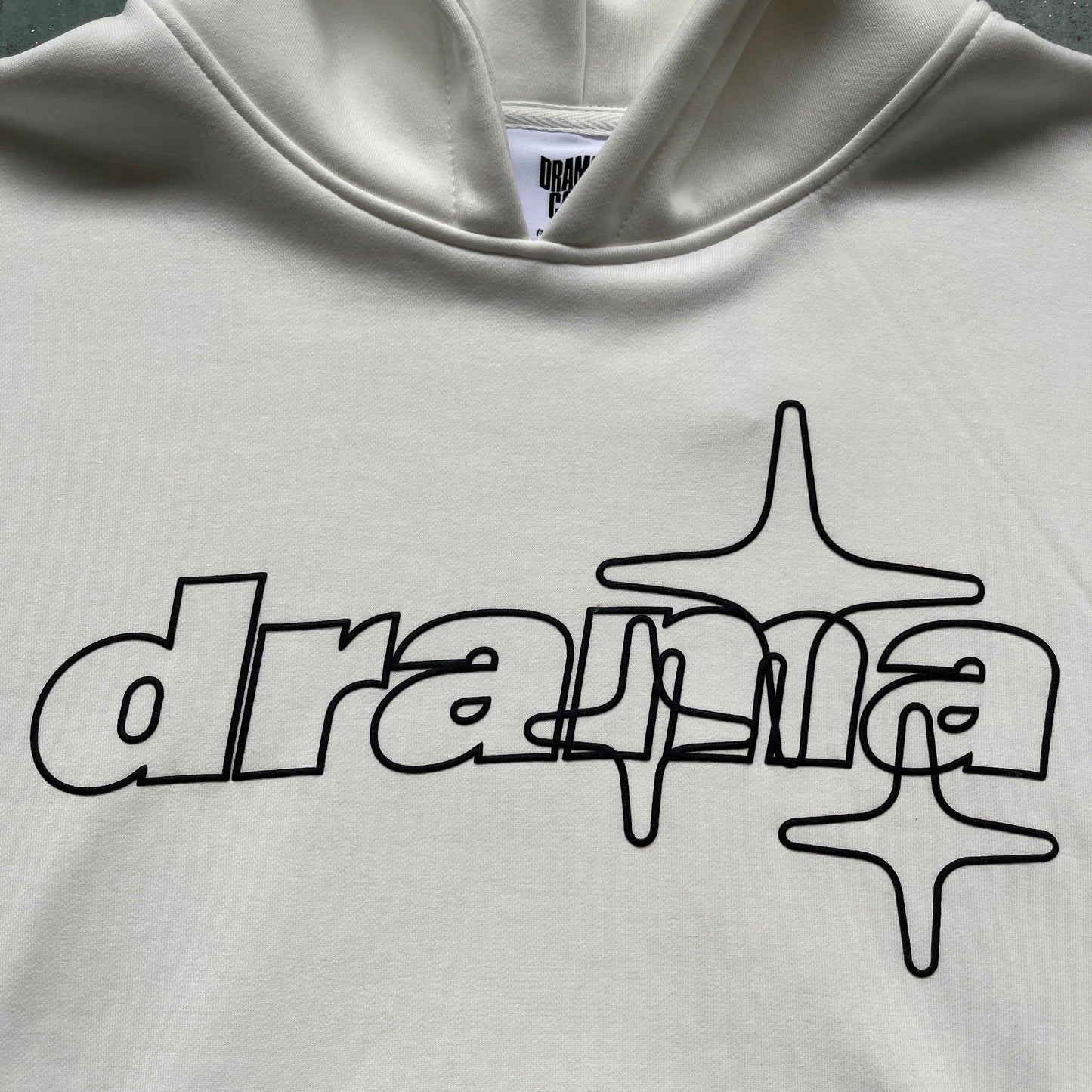 Drama Call Stars Hoodie - (WHITE/BLACK)