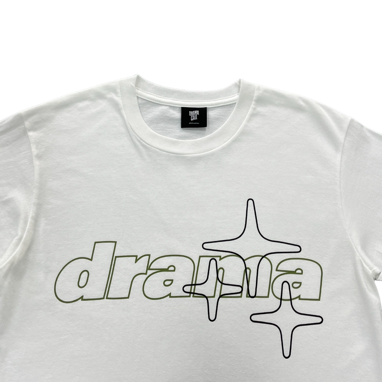 Drama Call Stars Tee - (WHITE/GREEN)