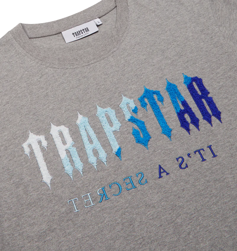 Trapstar Chenille Decoded Short Set - (GREY ICE FLAVOURS)