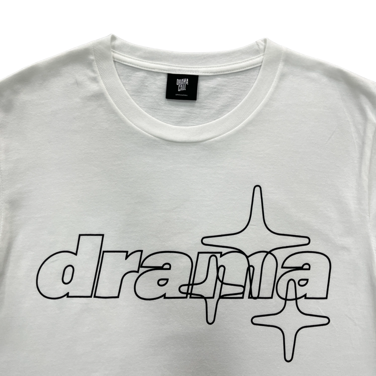 Drama Call Stars Tee - (WHITE/BLACK)