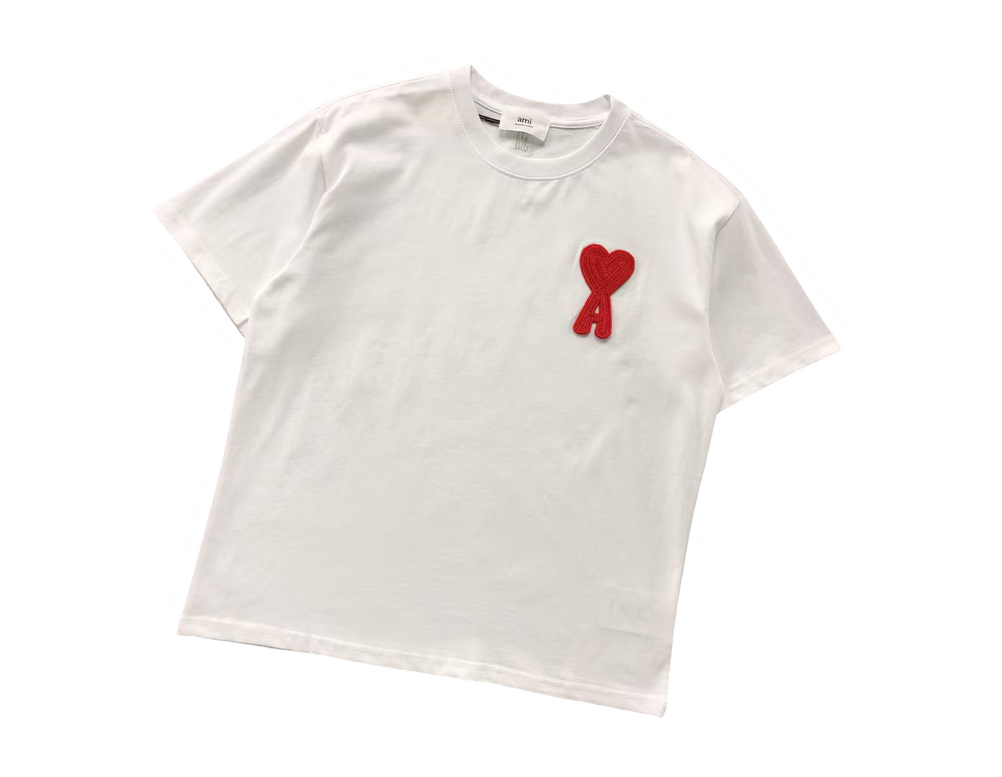 AMI Paris Maxi Heart Tee - (WHITE)