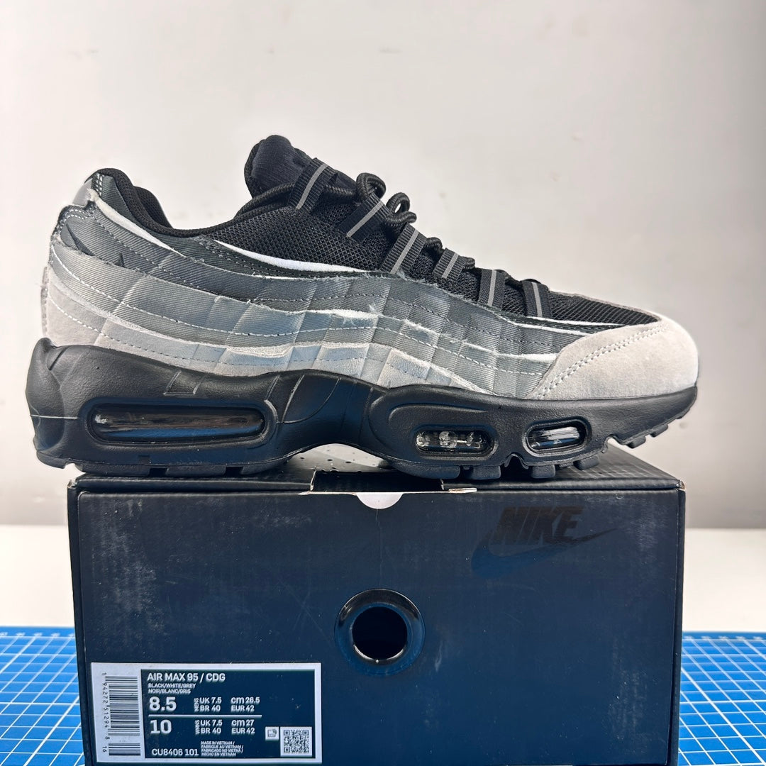 Nike x CDG Air Max 95 Essential Black White Grey