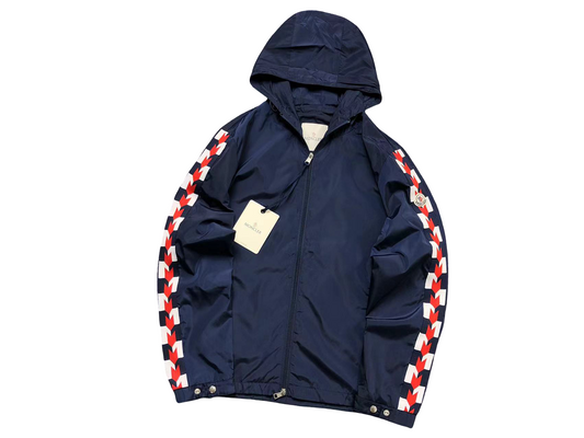 Moncler Checkered Windbreaker Navy