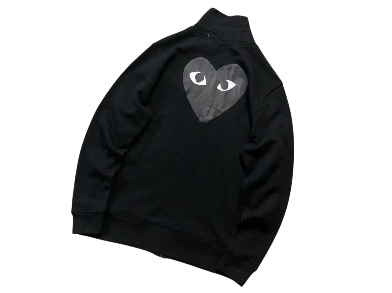 Comme Des Garçons Play Heart Jacket - (BLACK)