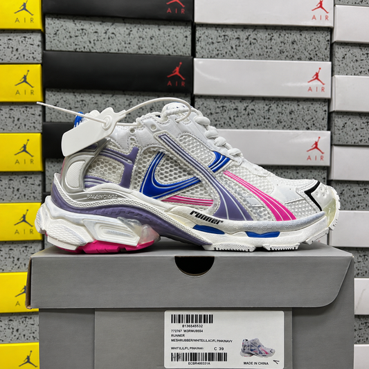 Balenciaga Runner 7.5 White Blue Purple