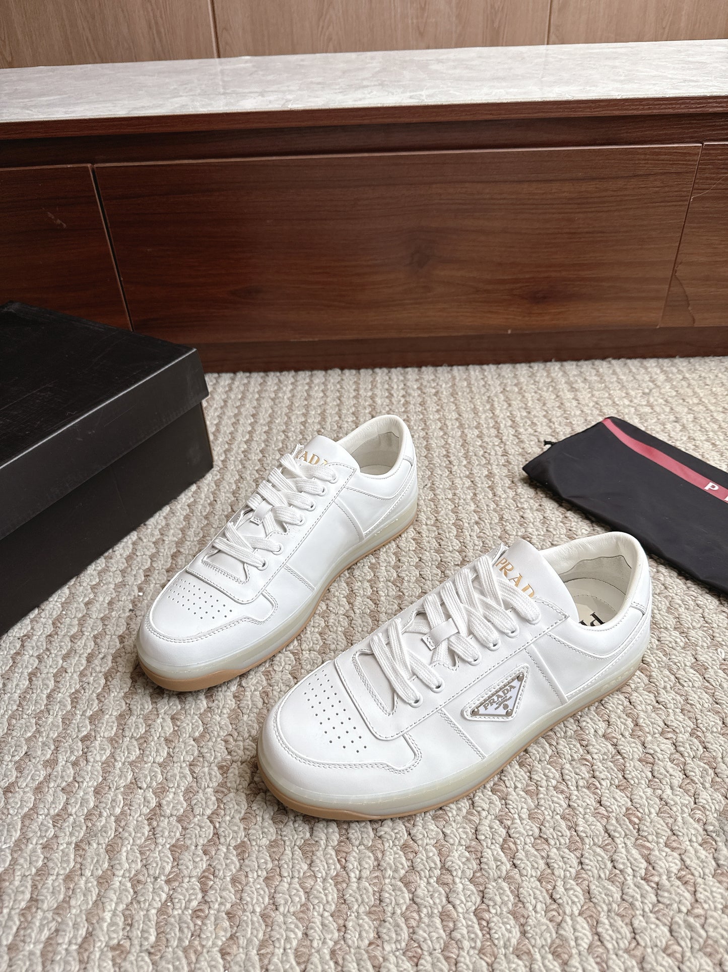 Prada Downtown Leather White