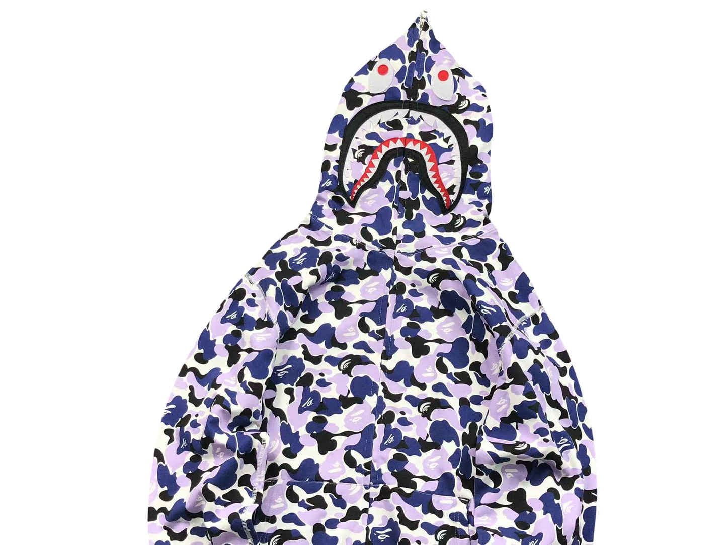 BAPE ABC Camo Shark Full Zip Hoodie - (GRAPE)