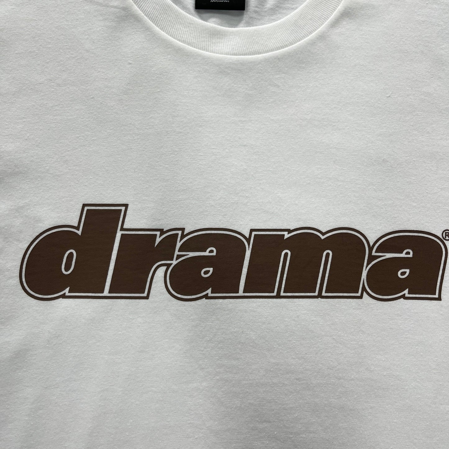 Drama Call Classic Tee - (WHITE/BROWN)