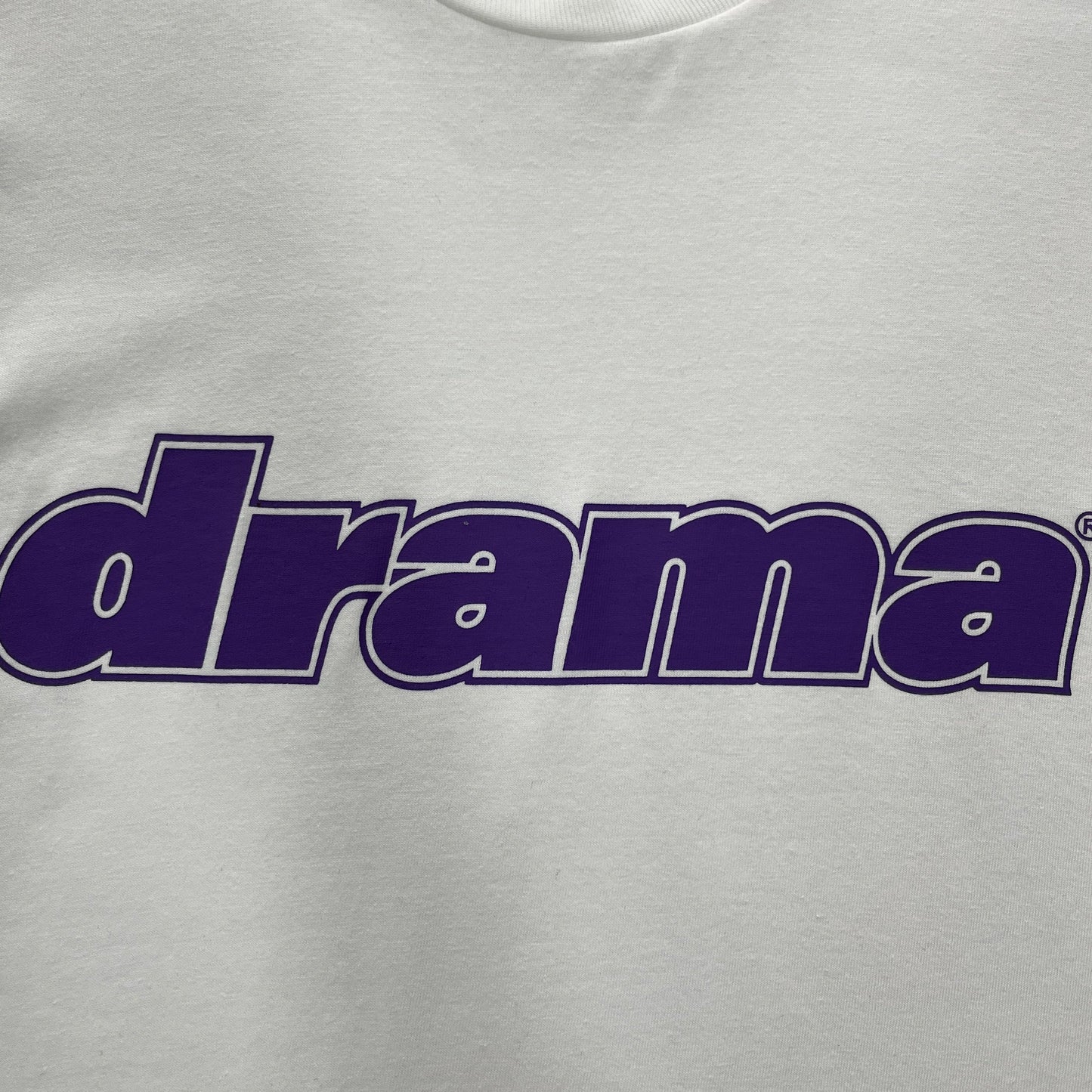 Drama Call Classic Tee - (WHITE/PURPLE)