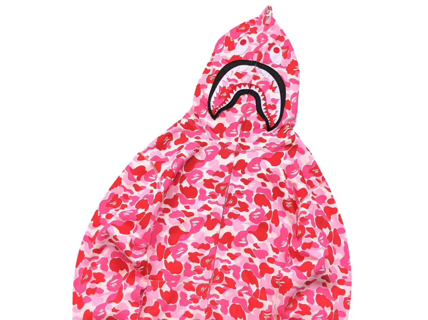 BAPE ABC Camo Shark Full Zip Hoodie - (PINK)