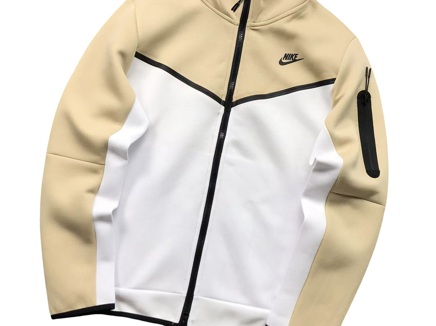 Nike Tech Fleece 2024 Zip Hoodie - (CREAM/WHITE)