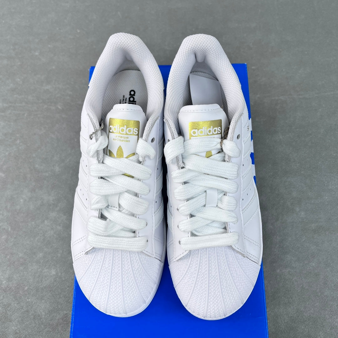 Adidas Superstar XLG White Gold Metallic