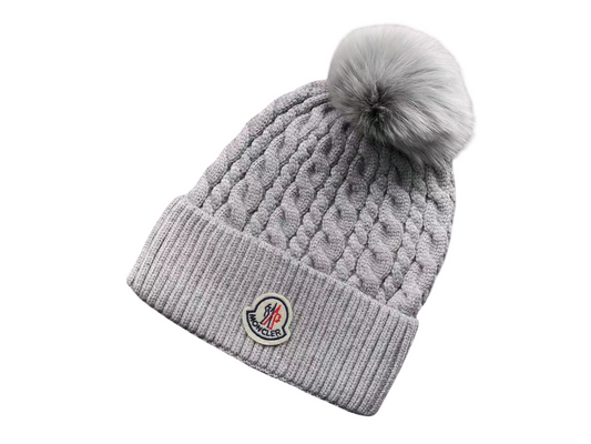Moncler Pom-pom Beanie Grey