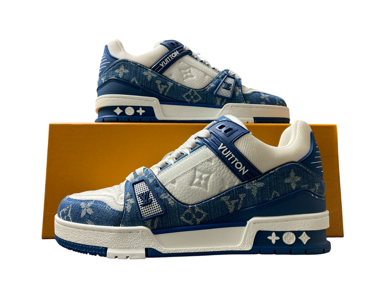 LV Trainer Denim Monogram - (BLUE)