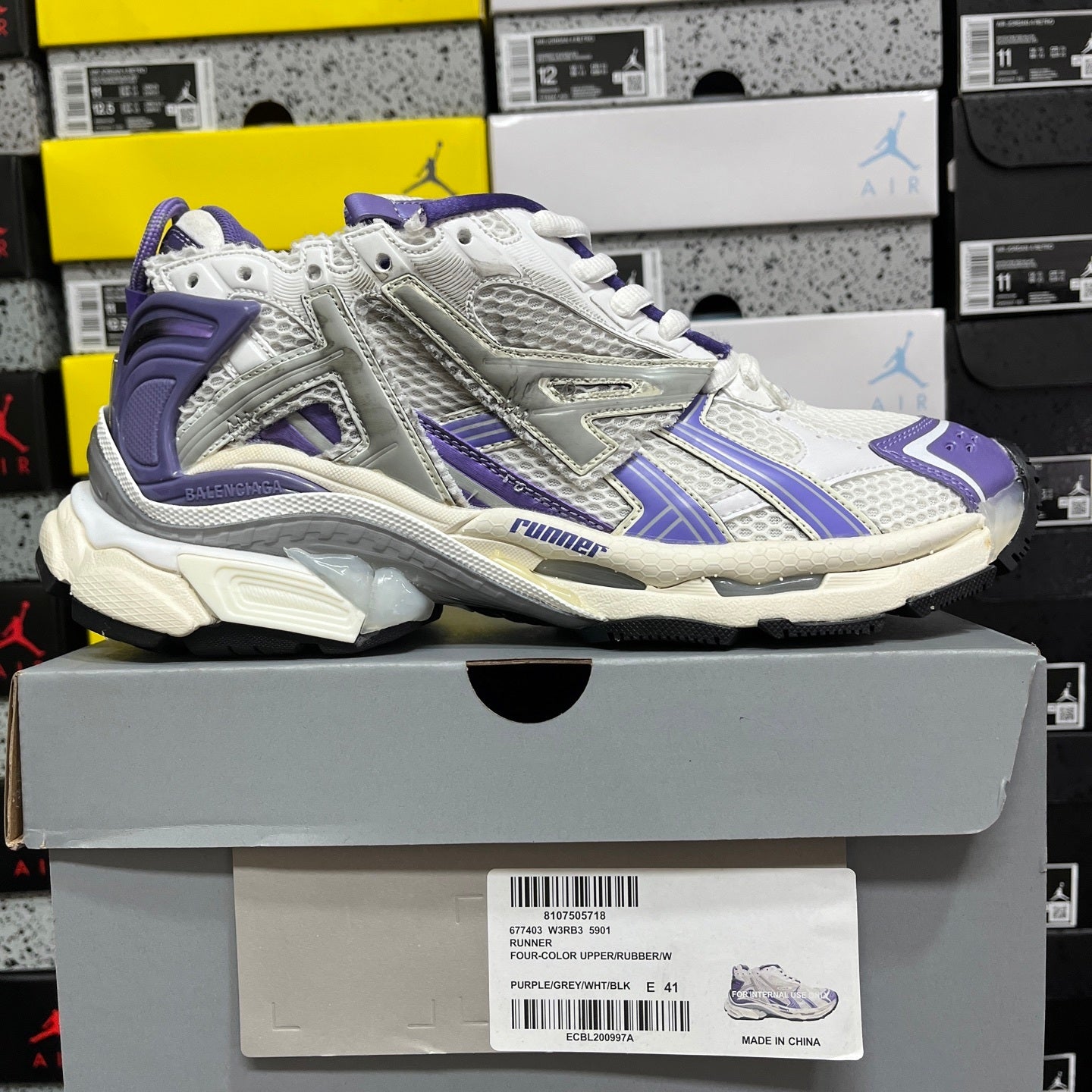 Balenciaga Runner 7.0 White Purple